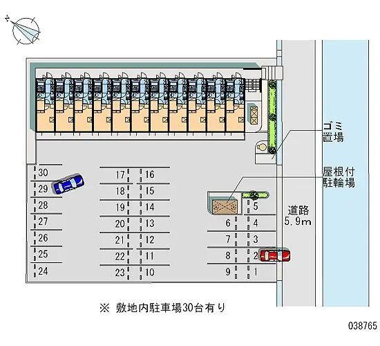 ★手数料０円★福山市南蔵王町　月極駐車場（LP）